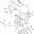 B934070 SL 750 Front storage compartment sl 750  /  b934070