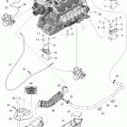 GTX 155,1503 Опора двигателя и глушитель воздухозаборника