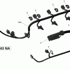 205 Utopia SE, 2 x 155 NA Жгут проводов двигателя