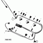 230 Wake, 2 x 255 HO Жгут проводов двигателя