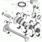 GTX LTD 1503 SCIC Коленвал и поршни