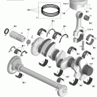 GTI STD 1503 DT Коленвал и поршни