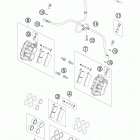 525 XC ATV CHASSIS Тормозной суппорт передний