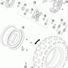 525 XC ATV CHASSIS Переднее колесо