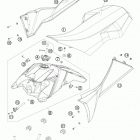 525 XC ATV CHASSIS Бак,сидение