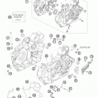 525 EXC ATV ENGINE Картер двигателя