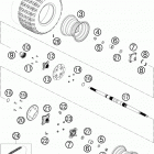 525 XC ATV CHASSIS Заднее колесо