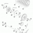 525 EXC ATV ENGINE Сцепление