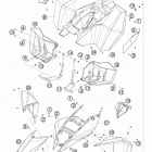 525 XC ATV CHASSIS Обтекатель , крылья