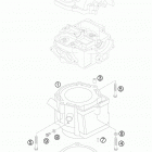 525 EXC ATV ENGINE Цилиндр
