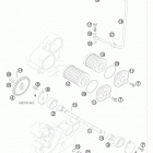 525 EXC ATV ENGINE Масляная система