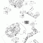 GTX 4-TEC, Supercharged Опора двигателя и глушитель воздухозаборника