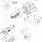 GTX 4-TEC, STD Опора двигателя и глушитель воздухозаборника