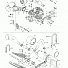 RX DI, 6122/6123 Крепление двигателя и глушитель
