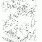 RX DI Крепление двигателя и глушитель