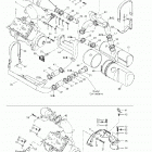 GTX RFI, 5566/5565 Крепление двигателя и глушитель