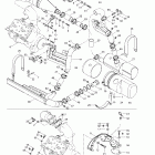 GTX RFI, 5886/5887 Крепление двигателя и глушитель
