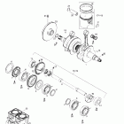 SPX, 5838/5839 01- crankshaft and pistons (787)
