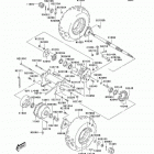 KFX80 (KSF80-A6F) Задняя ступица колеса