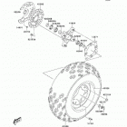 KFX400 (KSF400-A6F) Переднее колесо