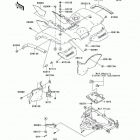 Prairie 700 4x4 (KVF700-A6F) Заднее крыло