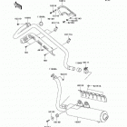 Prairie 700 4x4 (KVF700-A2) Глушитель