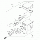 KFX400 (KSF400-A6F) Воздухозаборник