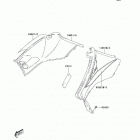 KFX400 (KSF400-A6F) Боковые обтекатели