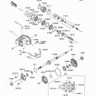 Prairie 700 4x4 (KVF700-A2) Карданный вал - задний