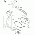 KFX700 (KSV700-B1) Converter cover / drive belt