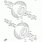 KFX50 (KSF50-A6F) Переднее колесо