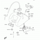 KFX400 (KSF400-A6F) Топливный бак