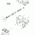 SP, 5879 01- crankcase, rotary valve (717)