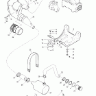 GS,5621/GSI, 5622 Крепление двигателя и глушитель