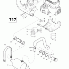 SP, 5879 01- engine support and muffler (717)