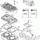 HX, 5881 Цилиндр и выпускной коллектор