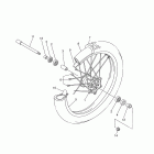 YZ250F YZ250FZL/YZ250FZW Переднее колесо