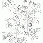 YZF-R6 YZFR6ZCB/YZFR6ZW/YZFR6ZCL/YZFR6ZCW/YZFR6ZL/YZFR6ZB Топливный бак