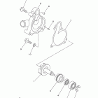 YFZ450RYL/YFZ450RYW Водяной насос