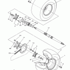 YFZ450X SPECIAL EDITION YFZ450XSEA Заднее колесо