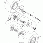 RAPTOR 90 YFM90RBW/YFM90RBL Заднее колесо