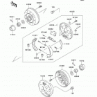 Mule 550 (KAF300-C7) Задние тормоза