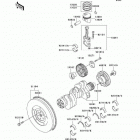 Mule 3010 Diesel 4X4 (KAF950-B1) Коленвал и поршни