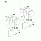 Mule 3010 4X4 (KAF620-E2) Заднее крыло