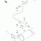 Mule 550 (KAF300-C5) Глушитель