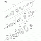 Mule 2510 Diesel (KAF950-A2) Карданный вал - задний