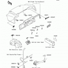 Mule 3020 Turf (KAF620-F3) Наклейки предупреждения
