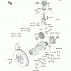 Mule 2510 Diesel (KAF950-A2) Коленвал и поршни