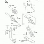Mule 2510 Diesel (KAF950-A2) Педаль и рычаг тормоза