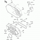 Mule 500 (KAF300-B2) Converter cover / drive belt